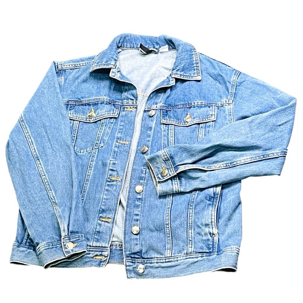 H&M Divided Light Blue Denim Jacket Size XS